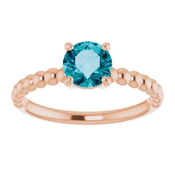 Beaded Solitaire Ring Image 3 Rasmussen Jewelers Spanish Fork, UT