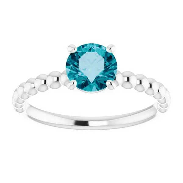 Beaded Solitaire Ring Image 3 Rasmussen Jewelers Spanish Fork, UT