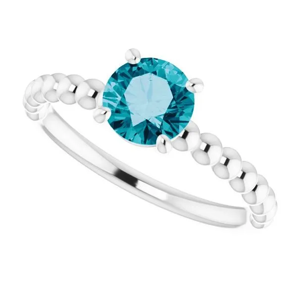 Beaded Solitaire Ring Image 5 Rasmussen Jewelers Spanish Fork, UT
