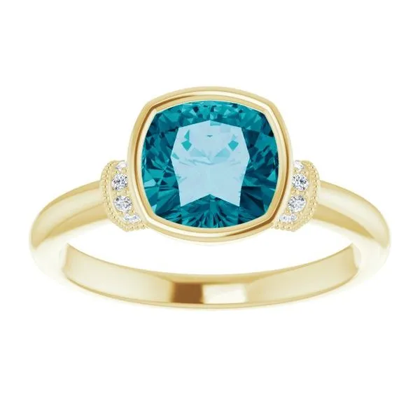 Bezel-Set Accented Ring Image 3 Long Jewelers Chesapeake, VA