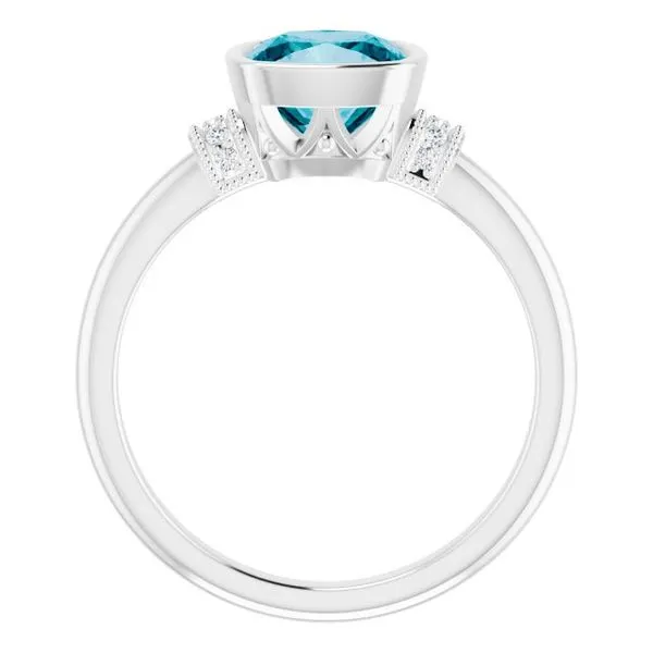 Bezel-Set Accented Ring Image 2 Holly's Jewelry Mountain Home, AR