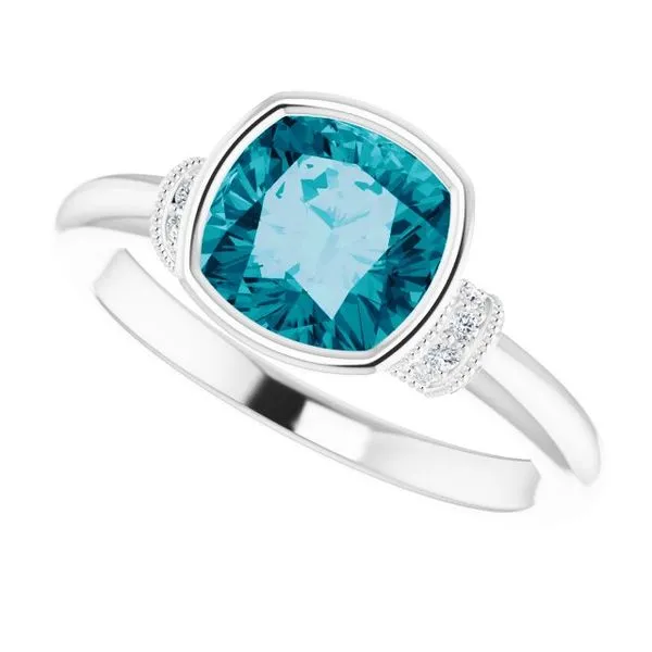 Bezel-Set Accented Ring Image 5 Holly's Jewelry Mountain Home, AR