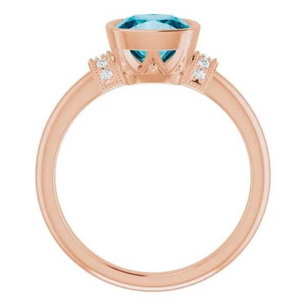 Bezel-Set Accented Ring Image 2 CMS Fine Jewelers Wooster, OH