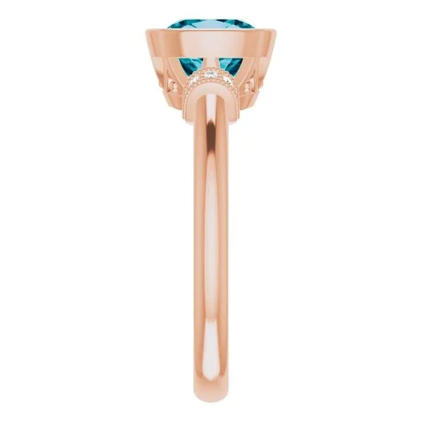 Bezel-Set Accented Ring Image 4 Long Jewelers Chesapeake, VA