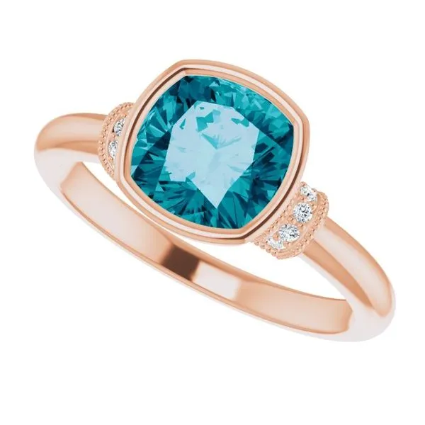 Bezel-Set Accented Ring Image 5 Long Jewelers Chesapeake, VA