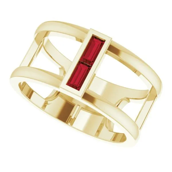 Baguette Negative Space Ring Image 5 Holly's Jewelry Mountain Home, AR