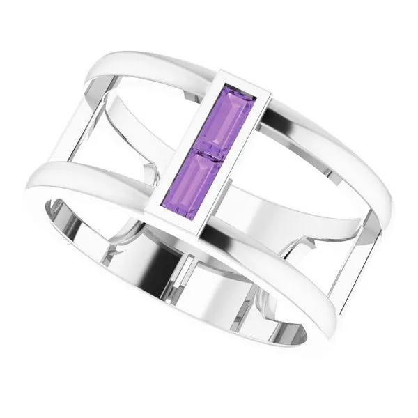 Baguette Negative Space Ring Image 5 Holly's Jewelry Mountain Home, AR