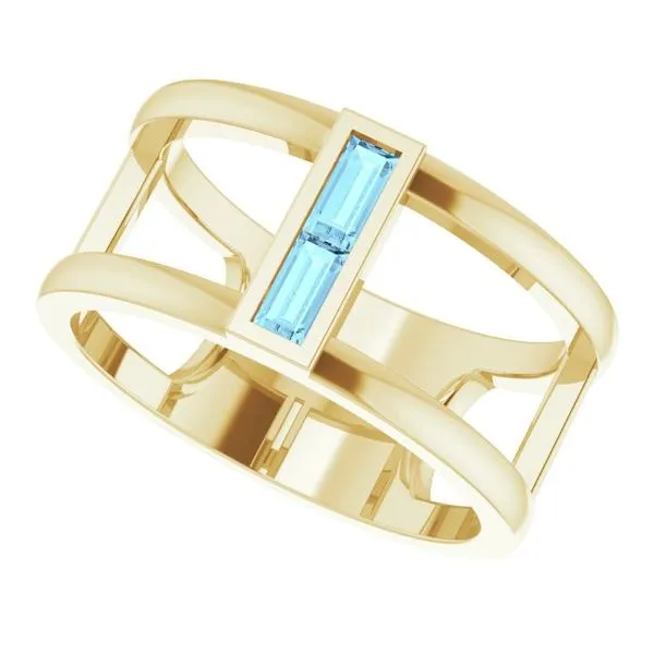 Baguette Negative Space Ring Image 5 Rasmussen Jewelers Spanish Fork, UT