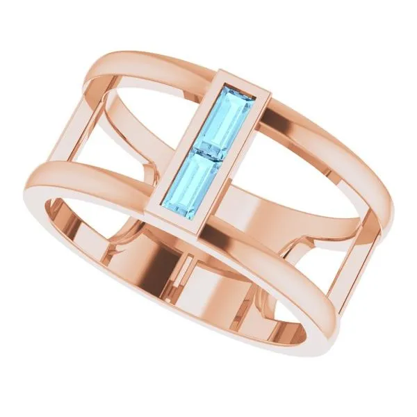 Baguette Negative Space Ring Image 5 Holly's Jewelry Mountain Home, AR