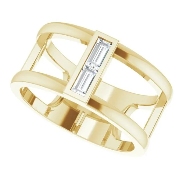 Baguette Negative Space Ring Image 5 Scirto's Jewelry Lockport, NY