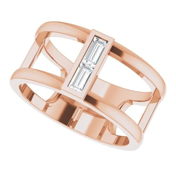 Baguette Negative Space Ring Image 5 The Diamond Shop, Inc. Lewiston, ID