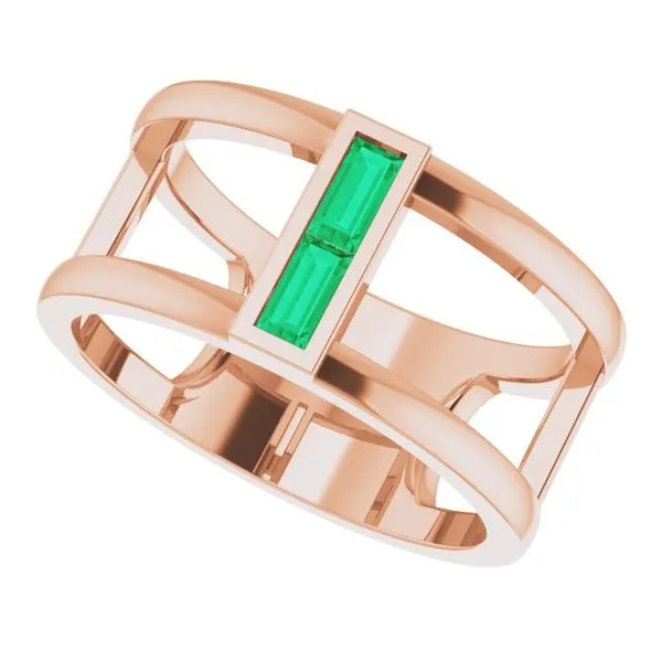 Baguette Negative Space Ring Image 5 Arnold's Jewelry and Gifts Logansport, IN