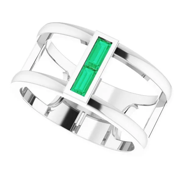 Baguette Negative Space Ring Image 5 Ellsworth Jewelers Ellsworth, ME