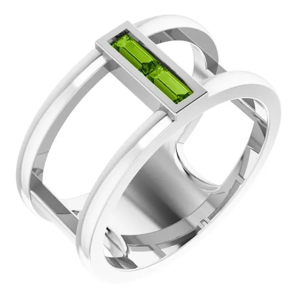 Baguette Negative Space Ring Ellsworth Jewelers Ellsworth, ME