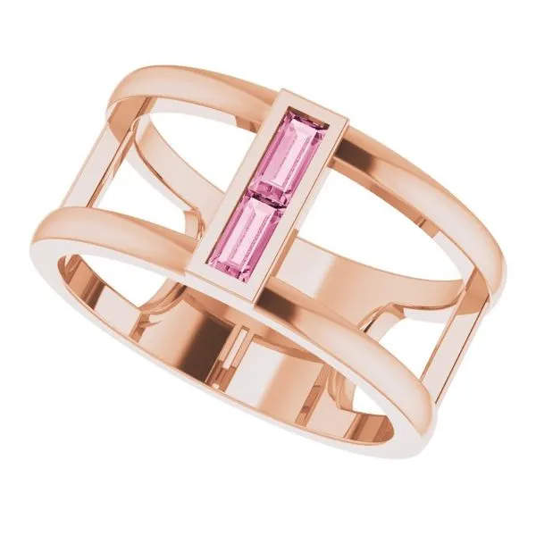 Baguette Negative Space Ring Image 5 Rasmussen Jewelers Spanish Fork, UT