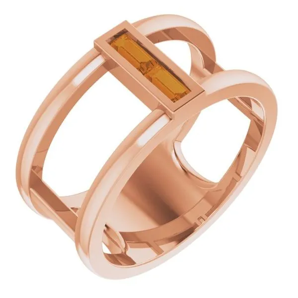 Baguette Negative Space Ring Long Jewelers Chesapeake, VA