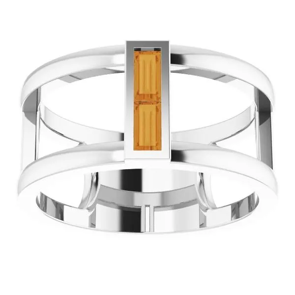 Baguette Negative Space Ring Image 3 Gysbers Jewelry Waupun, WI
