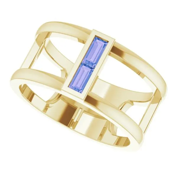 Baguette Negative Space Ring Image 5 John E. Koller Jewelry Designs owasso, OK