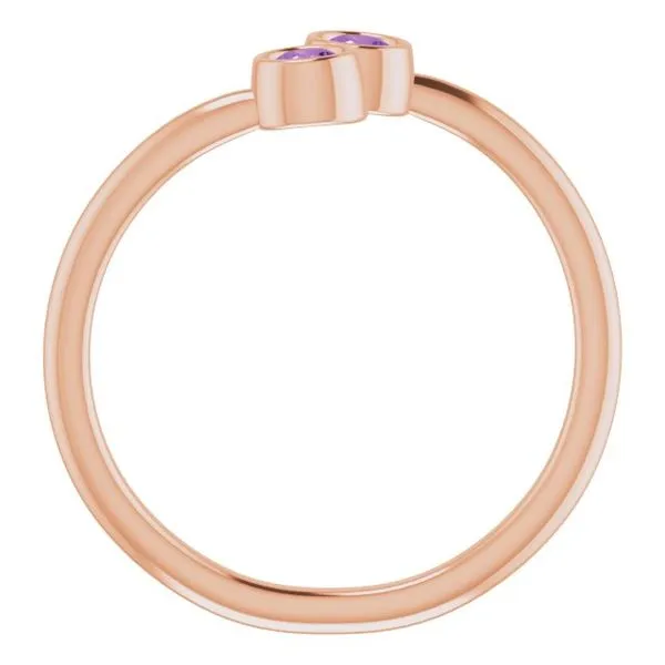 Two-Stone Ring Image 2 Linwood Custom Jewelers Linwood, NJ