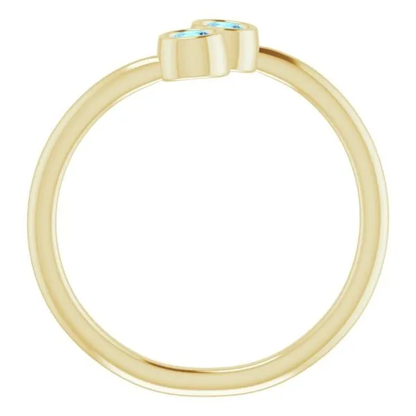 Two-Stone Ring Image 2 Linwood Custom Jewelers Linwood, NJ