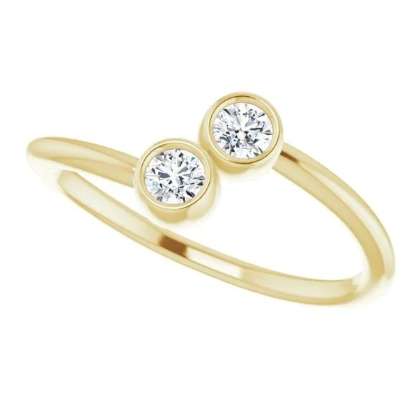 Two-Stone Ring Image 5 Linwood Custom Jewelers Linwood, NJ