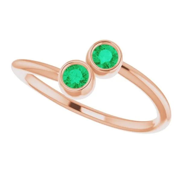 Two-Stone Ring Image 5 Linwood Custom Jewelers Linwood, NJ