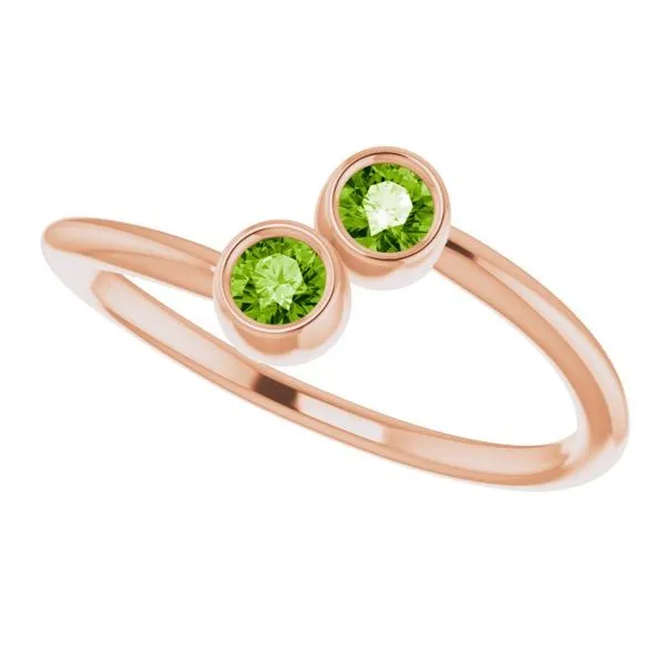 Two-Stone Ring Image 5 Linwood Custom Jewelers Linwood, NJ