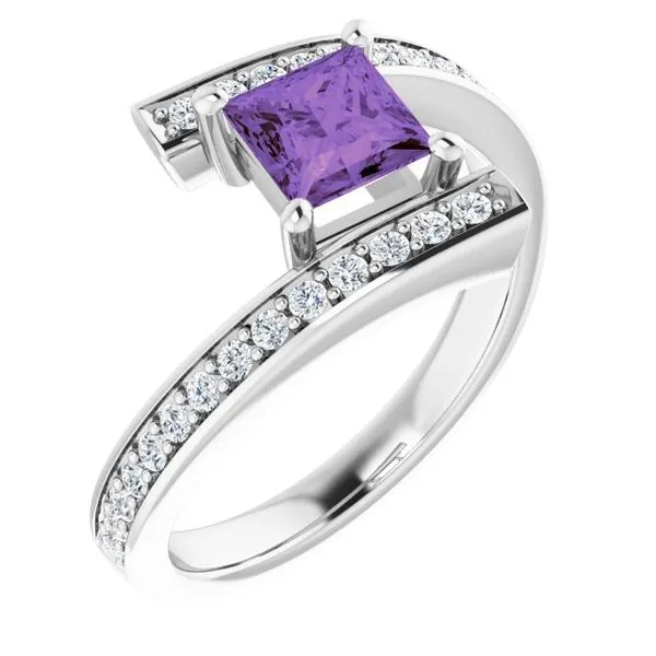 Accented Bypass Ring Linwood Custom Jewelers Linwood, NJ