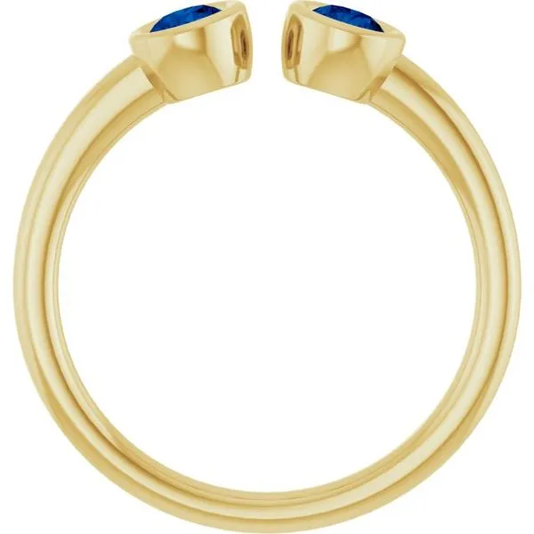 Bezel-Set Two-Stone Ring Image 2 Rasmussen Jewelers Spanish Fork, UT