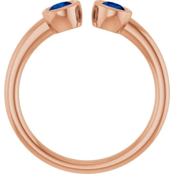 Bezel-Set Two-Stone Ring Image 2 Rasmussen Jewelers Spanish Fork, UT