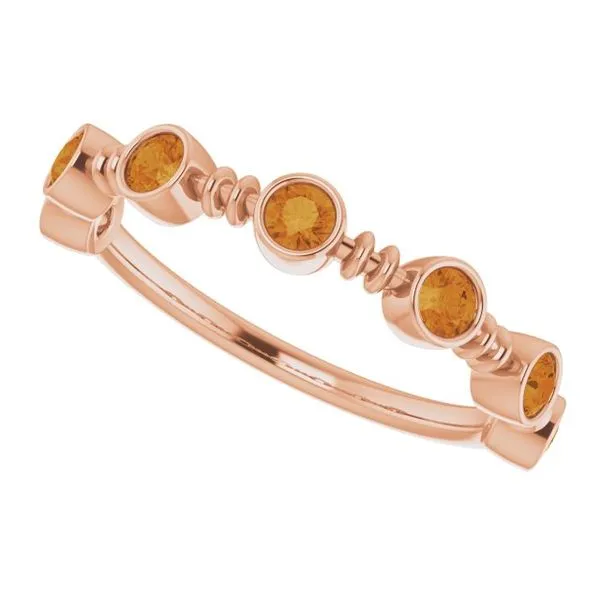 Bezel-Set Ring Image 5 James Wolf Jewelers Mason, OH