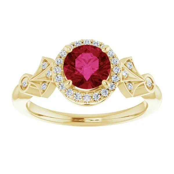 Halo-Style Ring Image 3 Mendham Jewelers Mendham, NJ