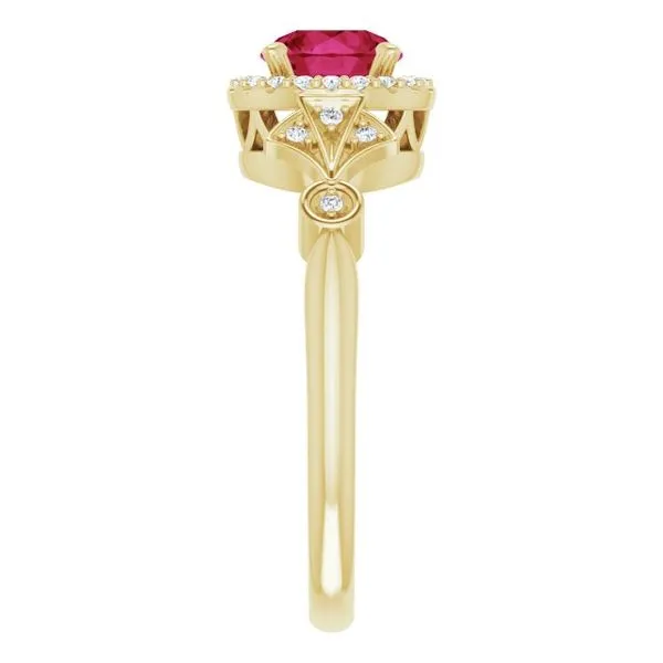 Halo-Style Ring Image 4 James Wolf Jewelers Mason, OH