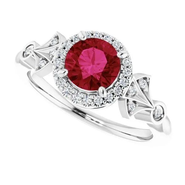 Halo-Style Ring Image 5 James Wolf Jewelers Mason, OH