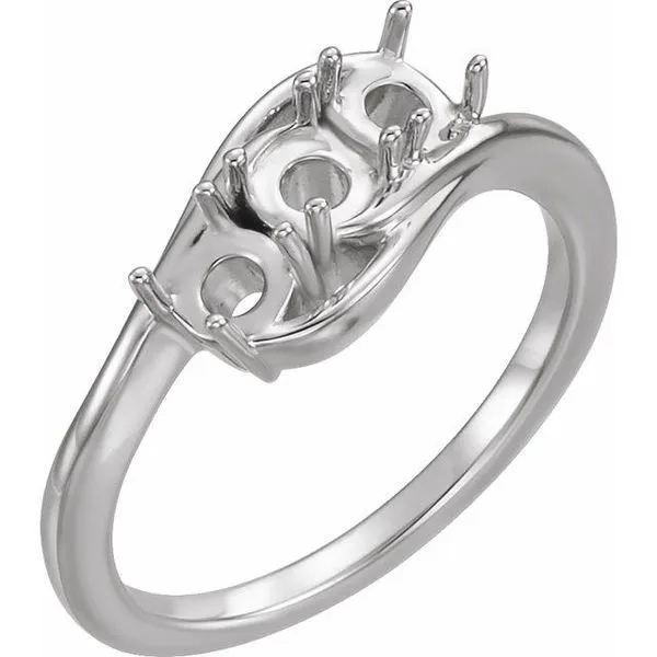 Three-Stone Cabochon Ring Jewelry Design Studio Jensen Beach, FL