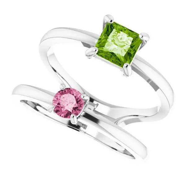 Accented Negative Space Ring Image 5 Long Jewelers Chesapeake, VA