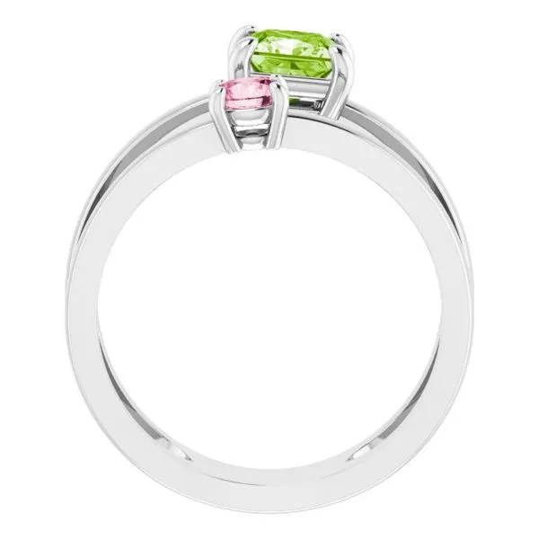 Accented Negative Space Ring Image 2 Long Jewelers Chesapeake, VA