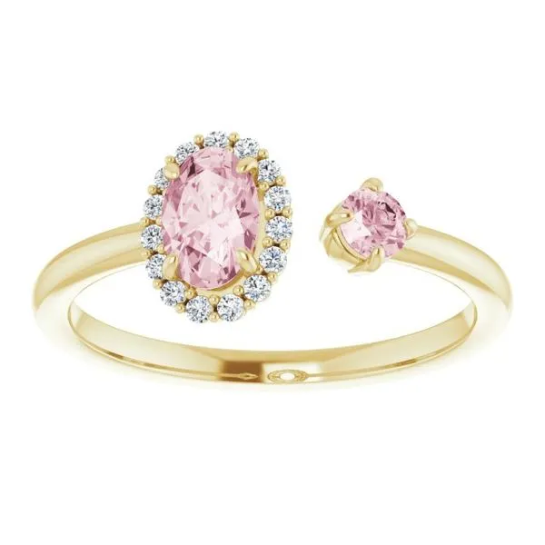 Accented Halo-Style Ring Image 3 Long Jewelers Chesapeake, VA