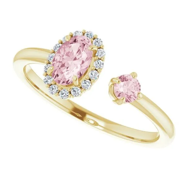 Accented Halo-Style Ring Image 5 Long Jewelers Chesapeake, VA