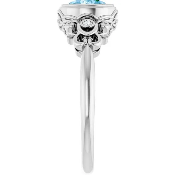 Bezel-Set Accented Ring Image 4 Jewelry Design Studio Jensen Beach, FL