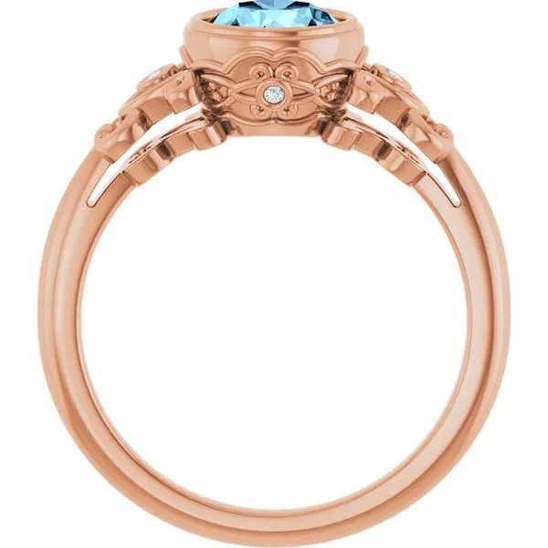 Bezel-Set Accented Ring Image 2 Jewelry Design Studio Jensen Beach, FL