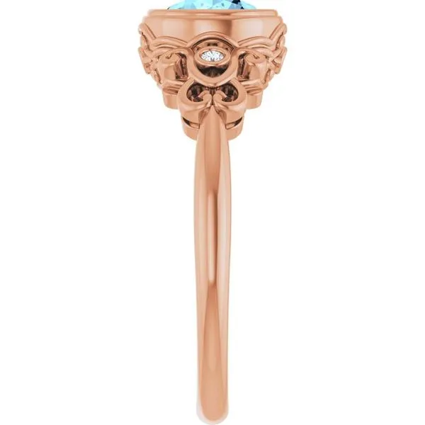 Bezel-Set Accented Ring Image 4 Jewelry Design Studio Jensen Beach, FL