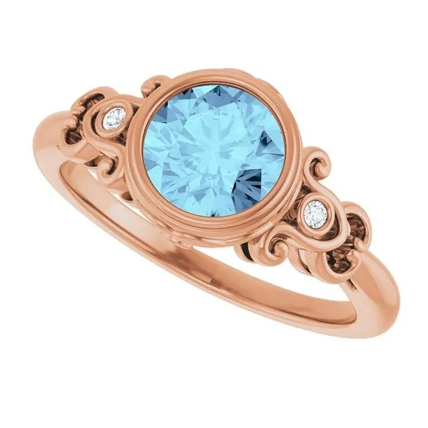 Bezel-Set Accented Ring Image 5 Cherry Street Jewelers Tulsa, OK