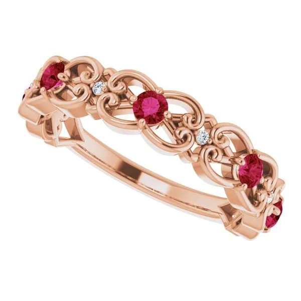 Vintage-Inspired Scroll Ring Image 5 James Wolf Jewelers Mason, OH