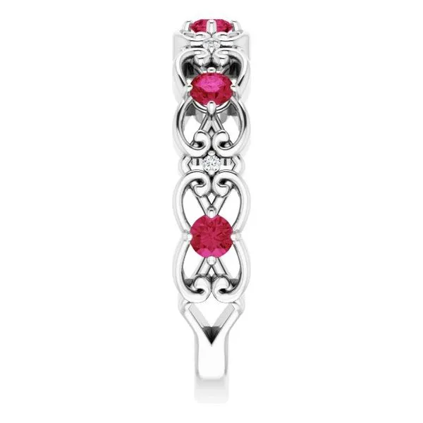 Vintage-Inspired Scroll Ring Image 4 James Wolf Jewelers Mason, OH