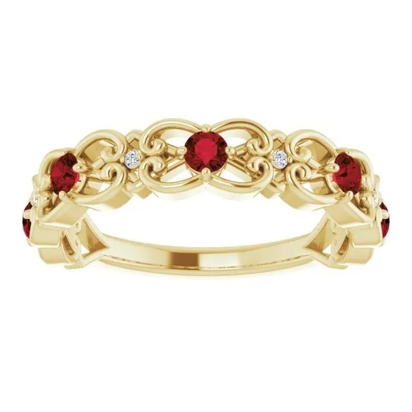Vintage-Inspired Scroll Ring Image 3 James Wolf Jewelers Mason, OH