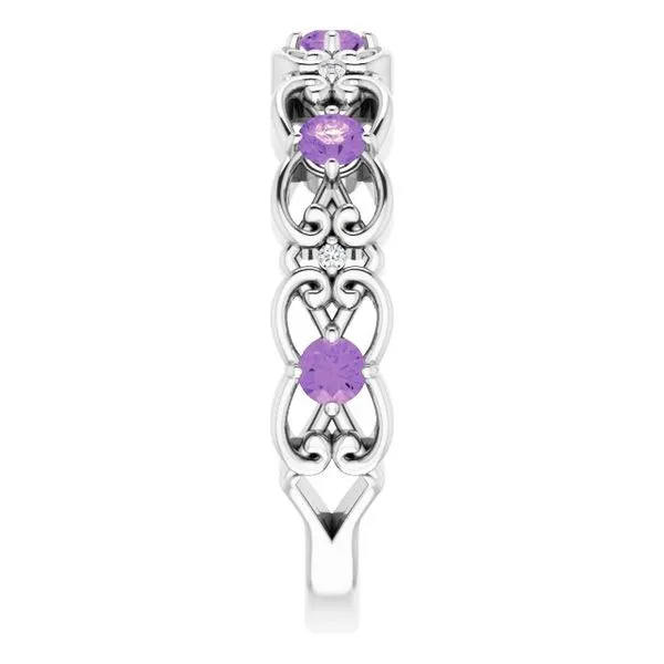 Vintage-Inspired Scroll Ring Image 4 James Wolf Jewelers Mason, OH