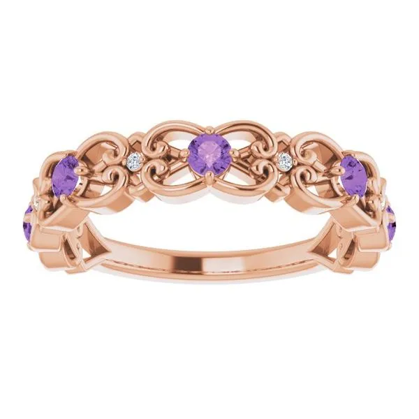 Vintage-Inspired Scroll Ring Image 3 James Wolf Jewelers Mason, OH