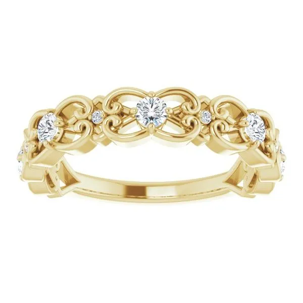 Vintage-Inspired Scroll Ring Image 3 Comstock Jewelers Edmonds, WA