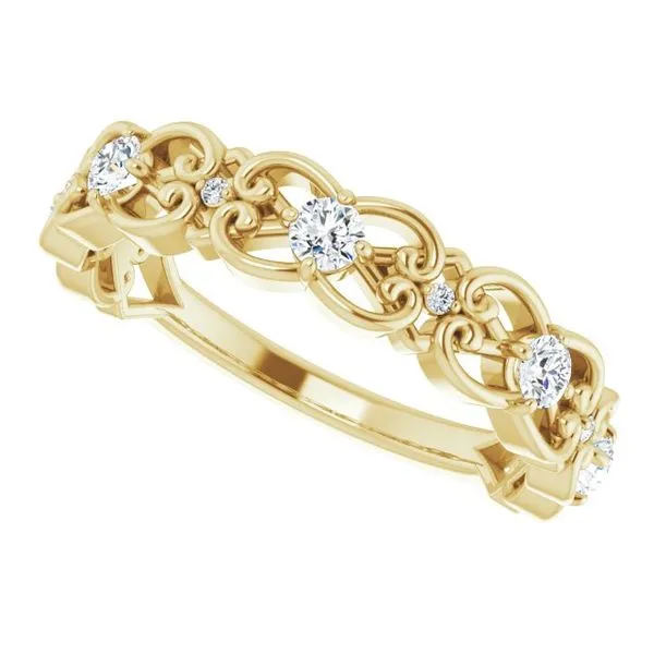 Vintage-Inspired Scroll Ring Image 5 Milan's Jewelry Inc Sarasota, FL